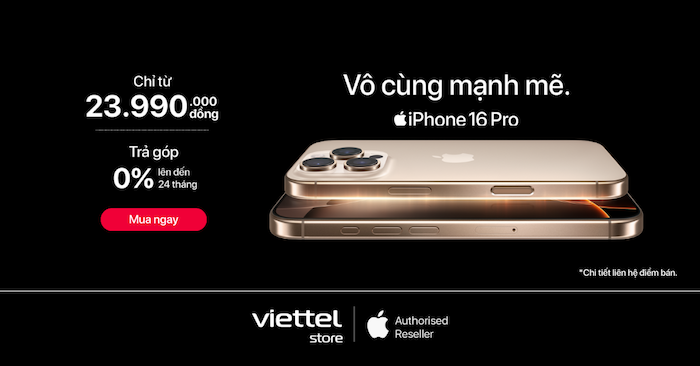 viettel store mo ban iphone 16 tren toan quoc bang nhieu cach rat dac biet