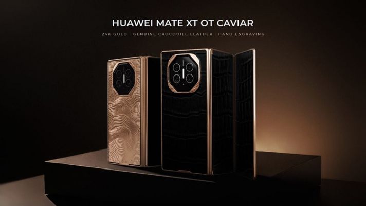 chiem nguong chiec dien thoai gap huawei duoc phu vang 24k va da ca sau gia 377 trieu dong