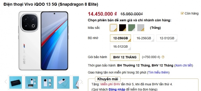 quai ma hieu nang iqoo 13 gia sieu re cuoi nam manh hon galaxy s24 ultra de net iphone 16 pro